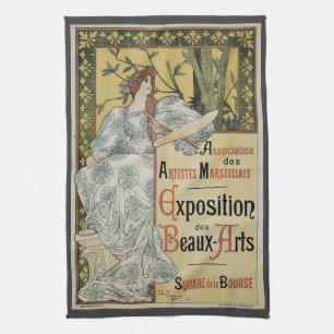Vintage Art Nouveau, Exposition des Beaux Arts Kökshandduk