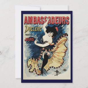 Vintage Art Nouveau Flamenco-dansare, Ambassadeurs