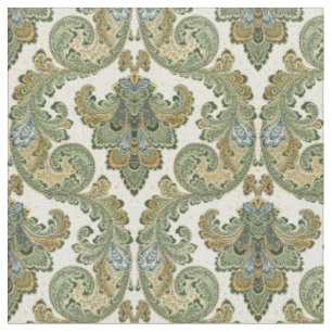 Vintage Art nouveau Foliage Mönster Tyg