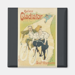 Vintage Art Nouveau, Gladiator Cycles Cyklar Magnet