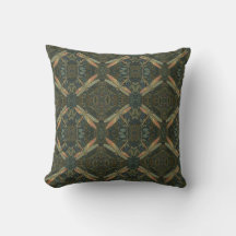 Vintage art nouveau green gold Dragonfly