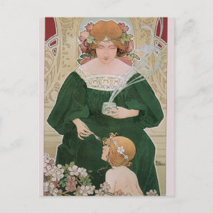 Vintage Art nouveau Helm Cacao av Privat Livemont Vykort