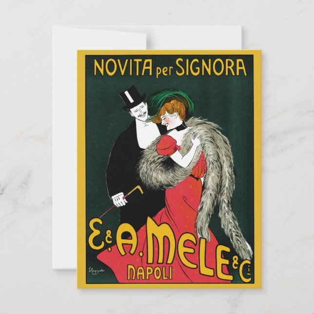 Vintage Art nouveau, Italiens Mode Kärlek Romantik (Framsida)