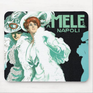 Vintage Art Nouveau, italiensk mode, eleganta kvin Musmatta