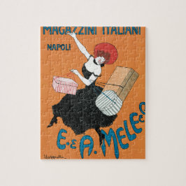 Vintage Art nouveau, italienska Kvinnor Mode Pussel