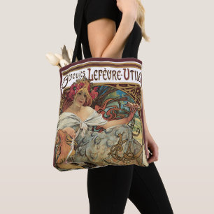 Vintage Art Nouveau, kakor av Alphonse Mucha Tygkasse