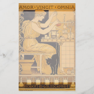 Vintage Art nouveau, Kärlek erövrar alla forskar Brevpapper