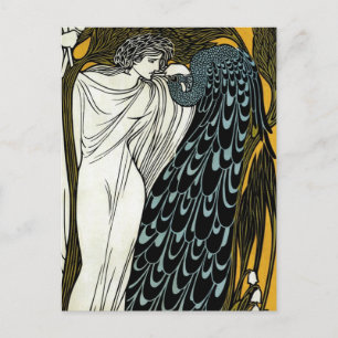 Vintage Art nouveau, kissarna av William Bradley Vykort