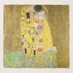Vintage Art nouveau Kissen av Gustav Klimt Sjal<br><div class="desc">Detta är en digitalt utökad utskrift av den antika 1913-målningen av Art nouveau-konstnären Gustav Klimt med titeln "The Kiss"</div>