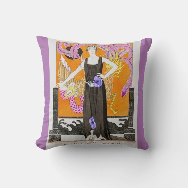 Vintage Art nouveau Kudde (Framsida)
