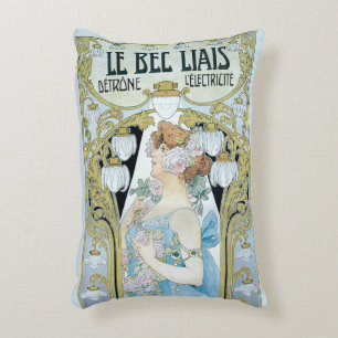 Vintage Art Nouveau Le Bec Liais, Privat Livemont Prydnadskudde