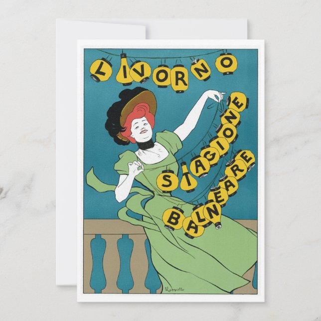 Vintage Art nouveau, Livorno Senorita Dancing (Framsida)