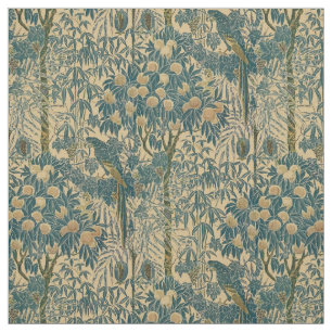 Vintage Art nouveau Macaw Mönster av Walter Crane Tyg