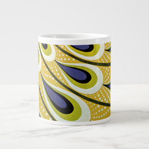 Vintage Art Nouveau, Macmillan's Påfågelsfjäder Jumbo Mugg