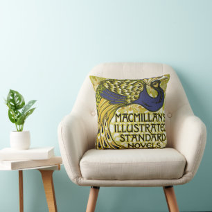 Vintage Art Nouveau, Macmillan's Påfågelsfjäder Kudde