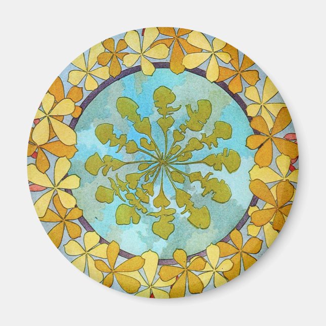 Vintage Art nouveau Magnet (Framsidan)