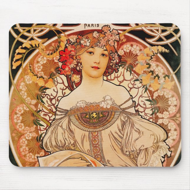 Vintage Art nouveau Mucha Musmatta (Framsidan)