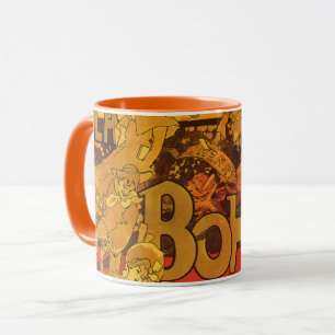 Vintage Art nouveau Music, La Boheme Opera, 1896 Mugg