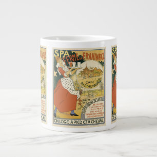 Vintage Art Nouveau, Ölrestaurang och Kaffe Jumbo Mugg