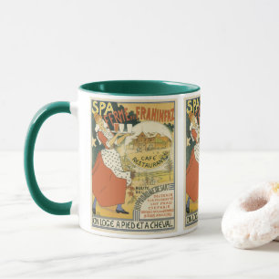 Vintage Art Nouveau, Ölrestaurang och Kaffe Mugg