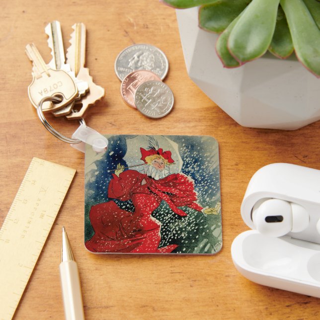 Vintage Art nouveau Pastilles Geraudel Cough Drots Nyckelring (Skrivbord)