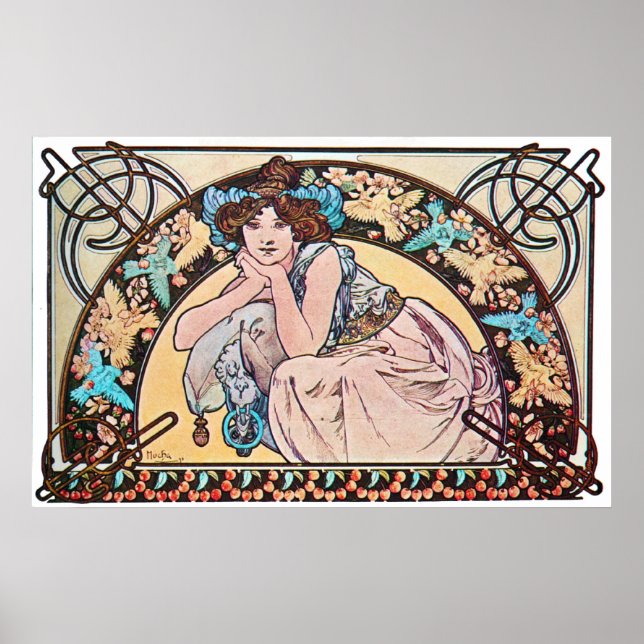 Vintage Art nouveau Poster (Framsidan)
