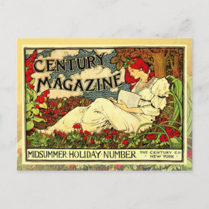 Vintage Art nouveau Poster kvinnor läsa Vykort