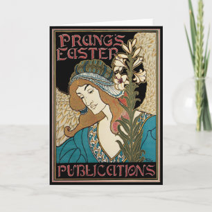 Vintage Art Nouveau, Prangs påskpublikationer Helgkort