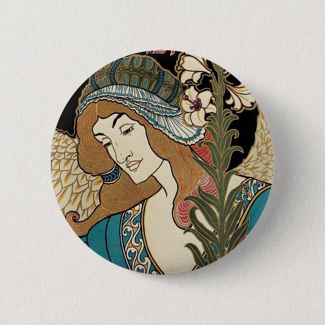 Vintage Art Nouveau, Prangs påskpublikationer Knapp (Framsida)