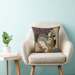 Vintage Art Nouveau, Prangs påskpublikationer Kudde