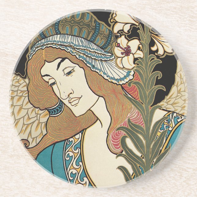 Vintage Art Nouveau, Prangs påskpublikationer Underlägg Sandsten (Framsidan)