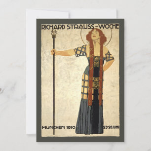 Vintage Art Nouveau Richard Strauss-Woche, München