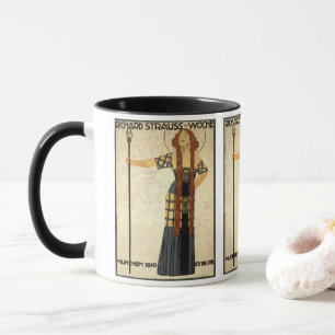 Vintage Art nouveau Richard Strauss-Woche, München Mugg