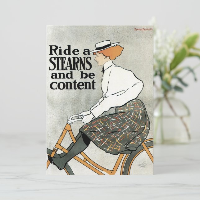Vintage Art nouveau, Ride a Stern Bicycles Bikes (Stående Fram)