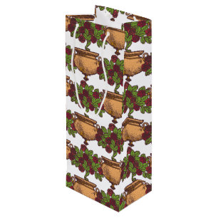 Vintage Art nouveau rosebush blommigt tapet