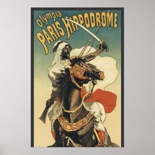 Vintage Art Nouveau, Saharöknens araber Poster