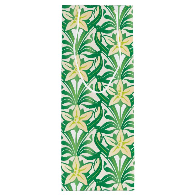 Vintage Art nouveau-snödroppsblommönster (Baksidan)