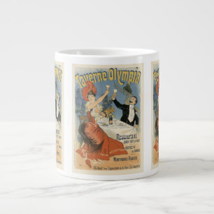 Vintage Art Nouveau, Taverne Olympia Restaurang Jumbo Mugg