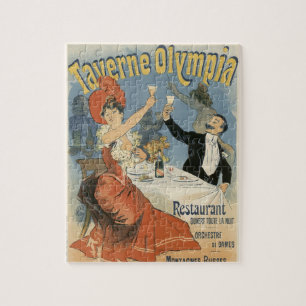 Vintage Art Nouveau, Taverne Olympia Restaurang Pussel