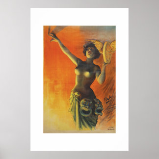 Vintage Art nouveau Theater Poster