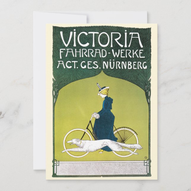 Vintage Art nouveau, Victoria Fahrrad Werke, Rehm (Framsida)