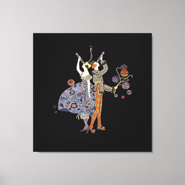 Vintage Art nouveau WW1 Party Firande Canvastryck (Framsida)