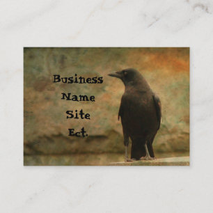 Vintage Art Raven Visitkort