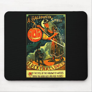 Vintage Art Retro Halloween Witch Musmatta