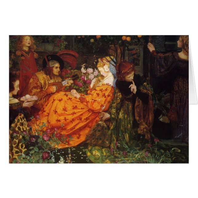 Vintage Art - Rikernas bedräglighet. Hälsningskort (Framsidan Horizontal)