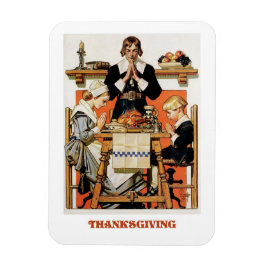 Vintage Art Thanksgiving Gift Magnet