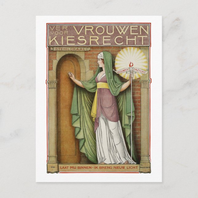 Vintage Art-vykort: Theo Molkenboer Vykort (Framsida)