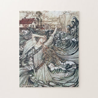 Vintage Arthur Rackham Siren Konst Undine Pussel