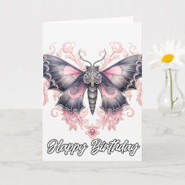 Vintage Artistic Butterfly Art | Grattis på födels Kort