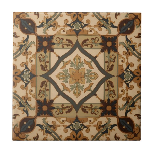 Vintage Arts & Crafts Craftsman, Mission stil  Kakelplatta (Framsidan)